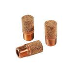 SMC® AN110-01 AN Air Silencer, 1/8 in BSPT Port, 1 MPa Pressure, 5 to 150 deg C, 38 mm OAL