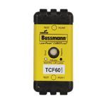 Bussmann CUBEFuse™ Low-Peak™ TCF60 Finger-Safe Time Delay Fuse, 60 A, 600 VAC/300 VDC, 300/100 kA Interrupt, Class: CF, Square Body