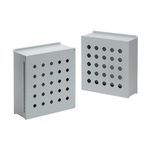 nVent HOFFMAN E16PBY25M PB1 Extra Large Pushbutton Enclosure With Panel, 13-1/2 in L x 12-1/2 in W x 6 in D, NEMA 12, Steel