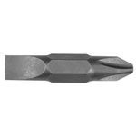 Klein® 32483 Double End Screwdriver Insert Bit, #2 x 1/4 in x Phillips®/Slotted Point, 1-1/4 in OAL, S2 Steel, Carbide