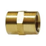 Midland Industries 28060 Pipe Coupling, 3/8 in, FIP, Brass, Import