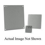 Hoffman A30P24PP PNLP Perforated Panel, 21 in W x 27 in H, 16 ga Steel, Gray
