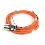 Rockwell Automation SpeedTEC Cable, Motor Power With Brake Wires, SpeedTec DIN Connector, Drive-end, Flying-lead, 10 AWG, Standard (Non-Flex), 3 Meters