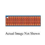 E-Z Code® WAT-5013 Style C Conduit and Voltage Marker Card, 1/2 in Label Width, 2-1/4 in Label Length, Legend: 208 VOLTS, Black Legend, Orange Background, Vinyl