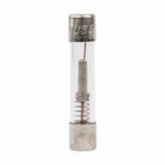 Edison MDQ-3 Small Dimension Time Delay Fuse With Nickel Plated Brass End Caps, 3 A, 250 VAC, 100 A Interrupt, Cylindrical Body