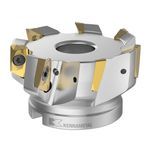 Kennametal® 2267650 Mill 1-18™ Indexable Square Shoulder End Mill, 2 in Diameter Cutting, EC/EP Insert, Right Hand Cutting Direction, 3/4 in Modular Connection, 0/90 deg Lead Angle, 0.7 in Maximum Depth of Cut, Yes Through Coolant