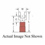 Scotchlok™ 051128-58805 Locking Fork Terminal With Insulation Grip, 22 to 18 AWG Conductor, 0.87 in L, Butted Seam Barrel, Electrolytic Copper/Nylon Insulated, Red