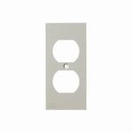 Hubbell® KP8 1-Gang Duplex Low Profile Faceplate, For Use With: Hubbell Non-Metallic Raceway and BaseTrak® Multi-Channel Raceway, Plastic, Office White