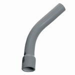 Carlon® UA7ADB SCH 40 Bell End Standard Radius Conduit Elbow, 1/2 in Trade, 45 deg, PVC
