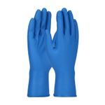 Grippaz® 67-308/4XL 67-308 Disposable Gloves, 4XL, Blue, 12 in L, Powder-Free, Textured Fish Scale Grip, 8 mil THK, Application Type: Superior Grade, Ambidextrous Hand