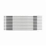 Brady® SCN05-1 Clip-Sleeve™ SCN Pre-Printed Wire Marker, 0.053 to 0.073 in Wire, 1 Legend, Black Legend, White Marker, Nylon