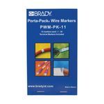 Brady® PWM-PK-11 Repositionable Wire Marker Label Book, B-500 Vinyl Cloth