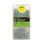 Greenlee® 84012 Conical Anchor Kit, Specifications: #10, #12 Dia, 1/4 in Drill, Plastic