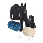ArcGuard® KIT4SC40NGSM Arc Flash Kit, Double Layer UltraSoft®, Hazard Risk Category (HRC): 4, Hood/Face Shield Max Arc Flash Protection: 40 cal/sq-cm, Garment Max Arc Flash Protection: 40 cal/sq-cm, ASTM 1506-10a, Bib Overall/Short Coat Garment, S