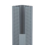 Panduit® PanelMax™ CWD4LG6 1-Piece Type CWD Corner Slotted Wall Wiring Duct, 0.2 in Slot, 5.33 in W, Lead-Free PVC