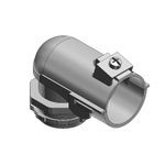 T&B® Tite-Bite® 326-TB Cable Angle Connector With Non-Insulated Throat, 1 in Trade, 1 in Knockout, Cable Openings: 1.25 to 1.468 in, Malleable Iron, Electroplated Zinc