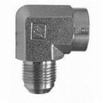 Midland Industries 250244 Hydraulic Elbow, 7/16-20 x 1/4 in, 37 deg SAE Male JIC Flare x FNPT End Style, Steel