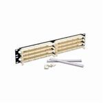 Leviton® GigaMax® 41DBR-1F5 1-RU 110-Style Wiring Block Kit With C5 Clip, Cross Connect Block, 100 Pair Count, CAT 5e, Ivory