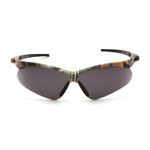 Pyramex® SCM6320STP PMXTREME® Optimal Style Unisex Safety Eyewear, Anti-Fog/Scratch-Resistant Lens Coating, Gray Lens, Half Framed Frame, Camo Frame, Nylon Frame, Polycarbonate Lens, Specifications Met: ANSI Z87.1