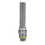 CHANCE® 074093512 Straight Male Kellems® S-TITE Strain Relief Connector, 0.859 to 0.906 in, Steel/Stainless Steel Mesh