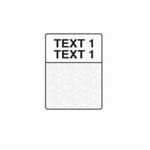 Brady® M-47-427 M Series Self-Laminating Cartridge Label, 1 in L x 1/2 in W, B-427 Vinyl, Black on White/Clear
