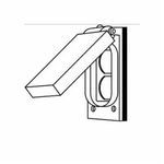 Killark® FCLA FZ/FCL-GF/FST Device Box Cover, 4.483 in L x 2-13/16 in W, Duplex Receptacle Cover, Cast Aluminum
