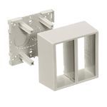 PREMISE WIRING PDB12TGD 2-Gang Deep Divided Extruded Non-Metallic Standard Device Box