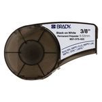 Brady® BMP® 21 WorkHorse® M21-375-423 Non-Reflective Component and General Identification Label, 21 ft L x 3/8 in W, Black on White Legend/Background, B-423 Polyester