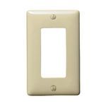 Bryant Electric NP26I Standard Wallplate, 1 Gang, 4.63 in H x 2.88 in W, Nylon, Ivory