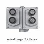 Crouse-Hinds FlexStation™ EDSC215 Feed-Through Pushbutton Switch Control Station, 600 VAC, 1NO-1NC Contact Configuration, 1 Operator, NEMA 3/7BCD/9EFG