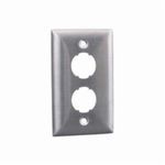 Bryant Electric iSTATION™ HISF12 High Impact Faceplate, 1 Gang, Stainless Steel, Silver