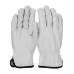 PIP® 77-3600/XL Industrial Grade Insulated Driver's Gloves, Driver/Cut and Sewn, Keystone Thumb Style, XL, Top Grain Goatskin Leather Palm, Top Grain Goatskin Leather, Blue/Natural, Slip-On Cuff, Resists: Abrasion and Fatigue, Cotton Lining