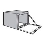 Hoffman PDS78F P9 Enclosure Door, 27.77 in L x 31.17 in W, For Use With Upper Front of PROLINE™ Sloped Fronts, 16 ga Steel