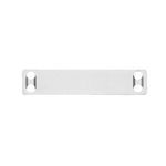 Panduit® Pan-Steel® Pan-Code™ MMP350-C 4-Hole Marker Plate, 3-1/2 in OAL, 304 Stainless Steel, Natural