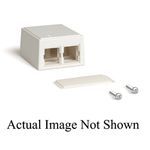 CommScope 107984056 2-Port Type M102 Side Position Surface Mount Box, Surface Mount, Thermoplastic