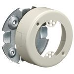 PREMISE WIRING HBL5733IV HBL500 Round Outlet Box, 8 in L x 5 in W x 1 in H, Steel, Ivory