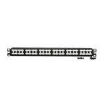 Panduit® PanNet® Mini-Com® CPP48HDWBLY 1-Unit Flat High Density Unshielded Modular Patch Panel, 48 Ports, ABS/Cold Rolled Steel