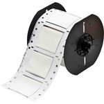 Brady® B33-1000-2-342 PermaSleeve Heat Shrink Wire and Cable Labels Single-sided for B33 Printers - 1" Dia x 2" White, Roll of 250 Each, Ribbon Series: B30-R4300