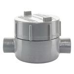 Killark® GECCT-2M GE Series Type C Conduit Outlet Box With Cover, 3/4 in, 2-11/16 in Cover Opening, 18 cu-in Capacity, Epoxy Powder Painted