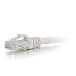 Quiktron® C2G® 24046 Snagless UTP Plenum Ethernet Network Patch Cable, Category: Cat 5e, 24 AWG Stranded Bare Copper Conductor, RJ45 Male Connector, 50 ft Cord Length
