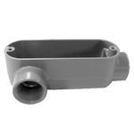 Appleton® NEER™ LR-200-D Type LR Conduit Outlet Body, 1/2 in Hub, 69.7 cu-in, Die Cast Aluminum, Epoxy Powder Coated