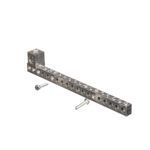 Siemens ECGB141 Ground Bar Kit, 14 to 4 AWG, 14 to 1/0 AWG Aluminum/Copper Conductor, 14 Terminals, For Use With: Legacy Loadcenter