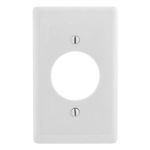 Bryant Electric NP720W Standard Wallplate, 1 Gang, 4.63 in H x 2.88 in W, Nylon, White