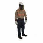 National Safety Apparel® PureView™ H12HTHAT Lightweight Face Shield With Hard Hat, Gray/Tan Visor