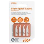 Slice™ 10536 Seam Ripper Blade, Metal, Rounded Tip Blade, 1.29 in L x 0.24 in W Blade, Compatible With: 10596/10597/10548/10580/10589 and 10568 Handles, 0.03 in THK