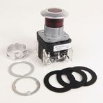 Allen-Bradley 800T-FXQ10GA7 Full Voltage Illuminated Pushbutton Switch, 30.5 mm, 1NC-1NC Contact Configuration, Push-Pull/Twist Release Operator, Green