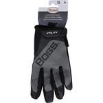 Boss® 120-MU1220T/L 120-MU1220T High Performance Gloves, Microfiber Palm, Synthetic Leather Palm, Grey, Slip-On Cuff, Uncoated Coating, Spandex® Lining