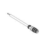Brad® Micro-Change® 120072-0447 Single End Cordset, 1/2-20 UNF Connector, Straight Male x Pigtail Connector, 3.66 m Cable Length, 4 Pole, 2 Keyway