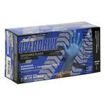 PIP® Ambi-dex® 63-336PF/L Heavy Duty Premium Overdrive Disposable Gloves, L, Nitrile, Blue, 10 in L, Powder-Free Powder, Textured Grip