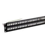 PREMISE WIRING HPJS48 Shielded Unloaded Patch Panel, 48 Ports